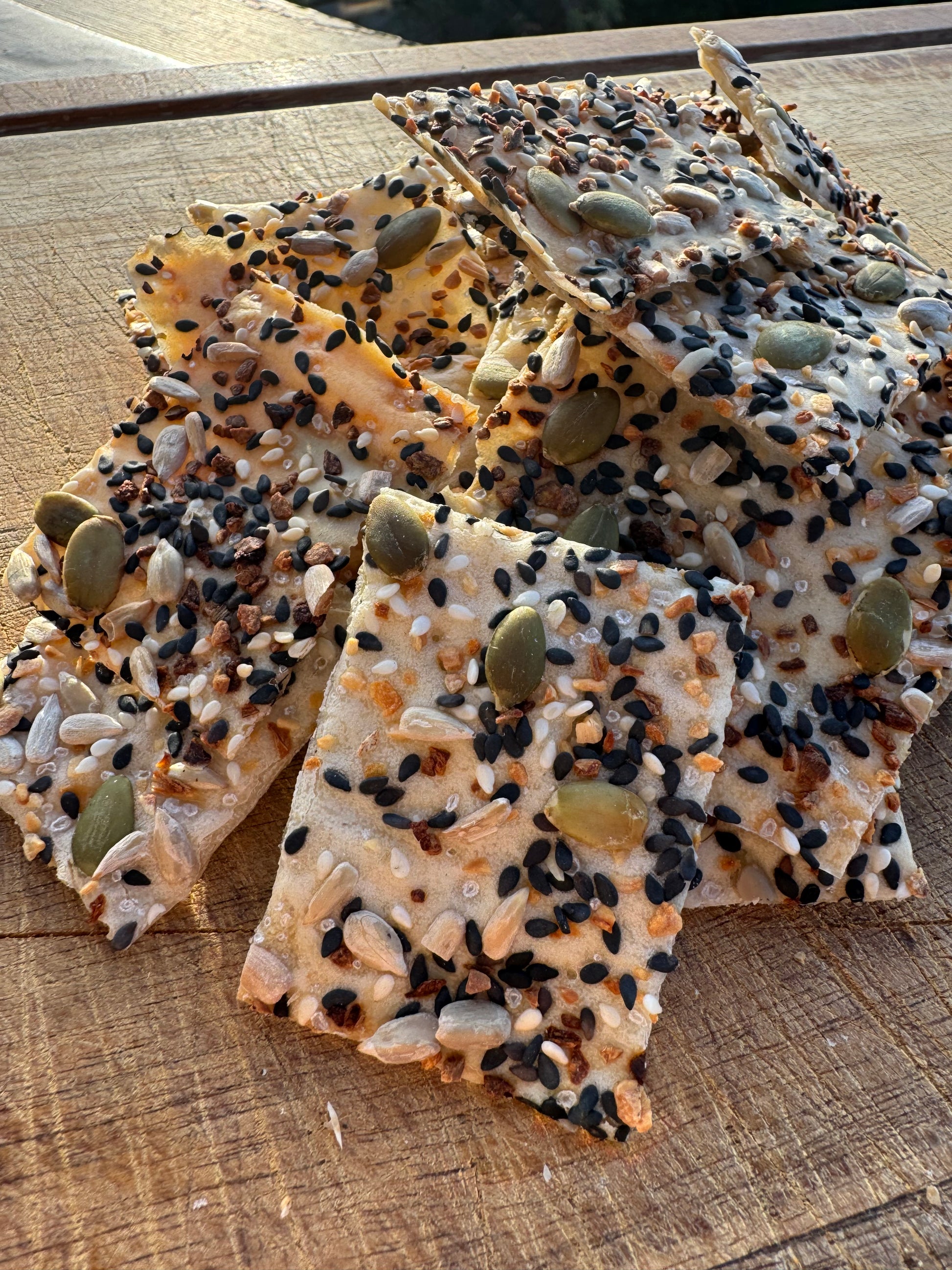 FRIDAY - Seeded Sourdough Crackers