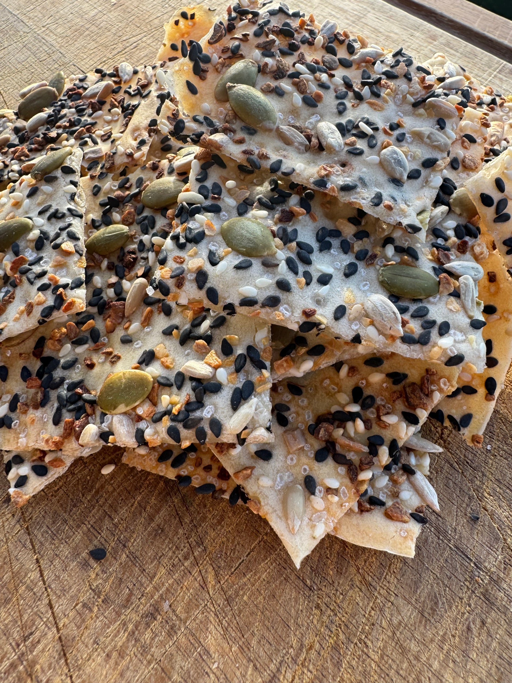 FRIDAY - Seeded Sourdough Crackers